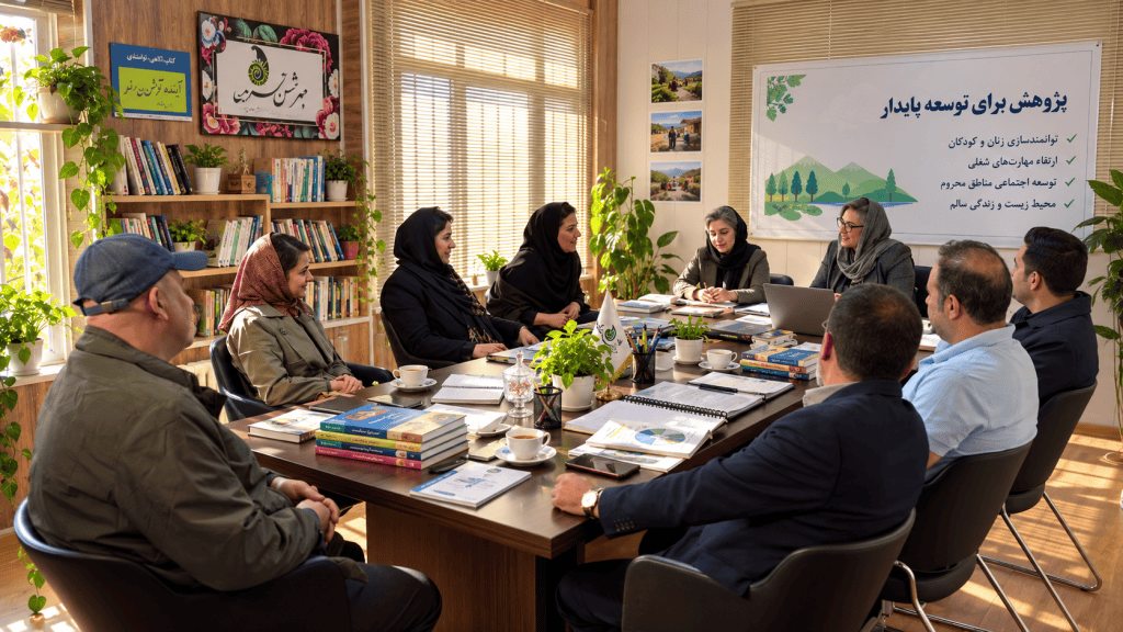 نشست گروهی پژوهش و برنامه‌ریزی اجتماعی در مؤسسه مهر شمس آفرید با هدف توانمندسازی زنان و کودکان